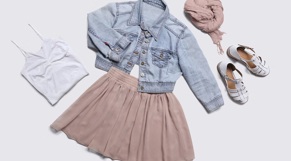 Spring outfit flat lay